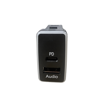 cargador usb toyota, tipo c, cargador original toyota, doble puerto, panel original, cargador pd, entrada auxiliar, cargador rápido auto, accesorios toyota, usb audio