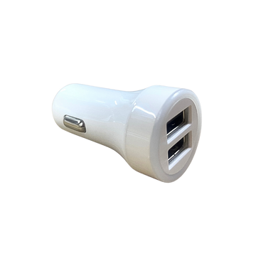 cargador usb carro, conector 3.4a, doble usb auto, cargador rápido carro, accesorio eléctrico, usb blanco auto, puerto usb vehículo