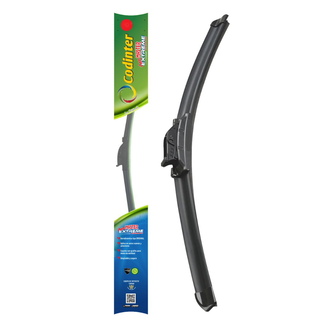 Plumillas de equipamiento Codinter original con acero inoxidable y caucho con silicona para un barrido claro y silencioso. Flexibles, duraderas y de alta calidad.