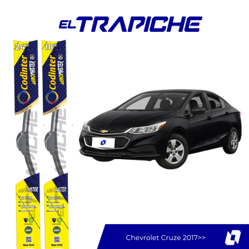 Plumillas Chevrolet Cruze 2017 en adelante