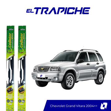 Limpiaparabrisas Chevrolet Grand Vitara 2004 en adelante Metálicas Codinter