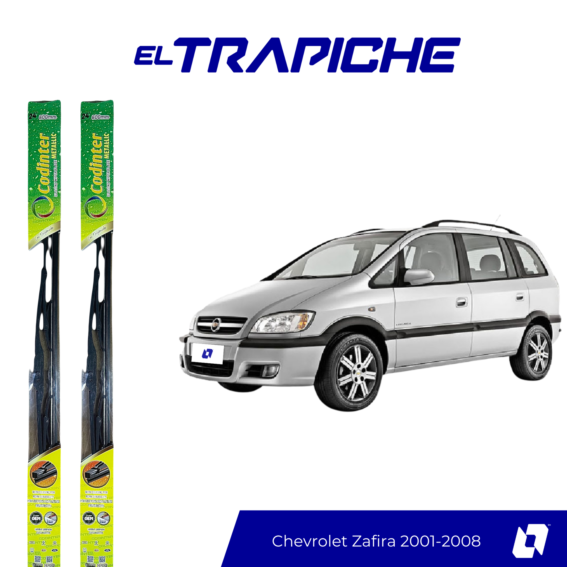 Plumillas Chevrolet Zafira 2001-2008
