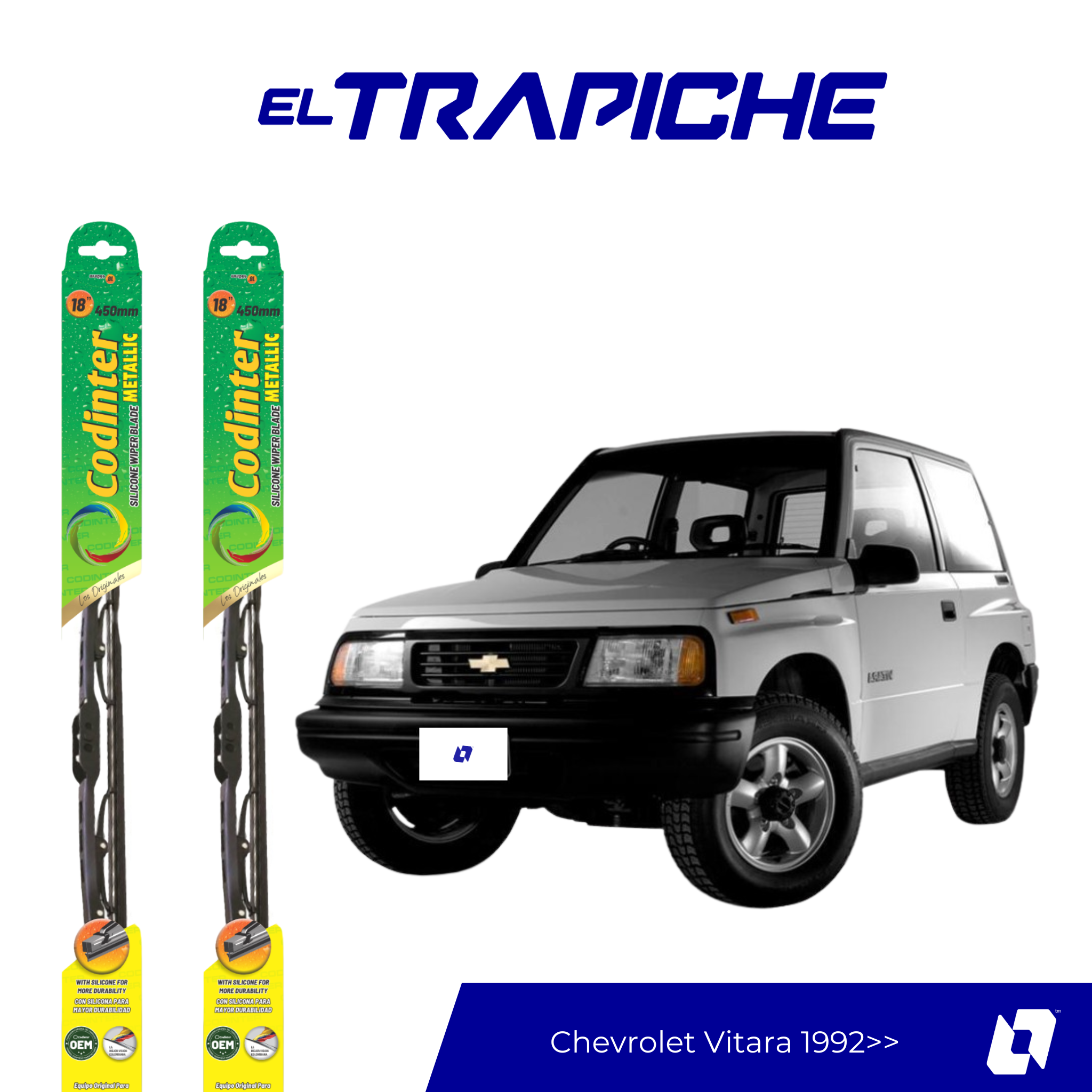 Plumillas Vitara 1992 en adelante
