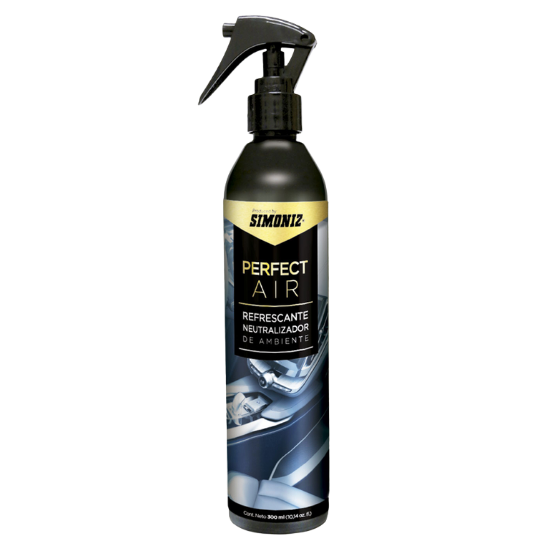ambientador simoniz, eliminador de olores, ambientador para carro, neutralizador de olores, aroma fresco simoniz, ambientador hogar, spray simoniz, olor agradable auto, ambientador duradero, simoniz refrescante, limpieza interior auto, ambientador profesional