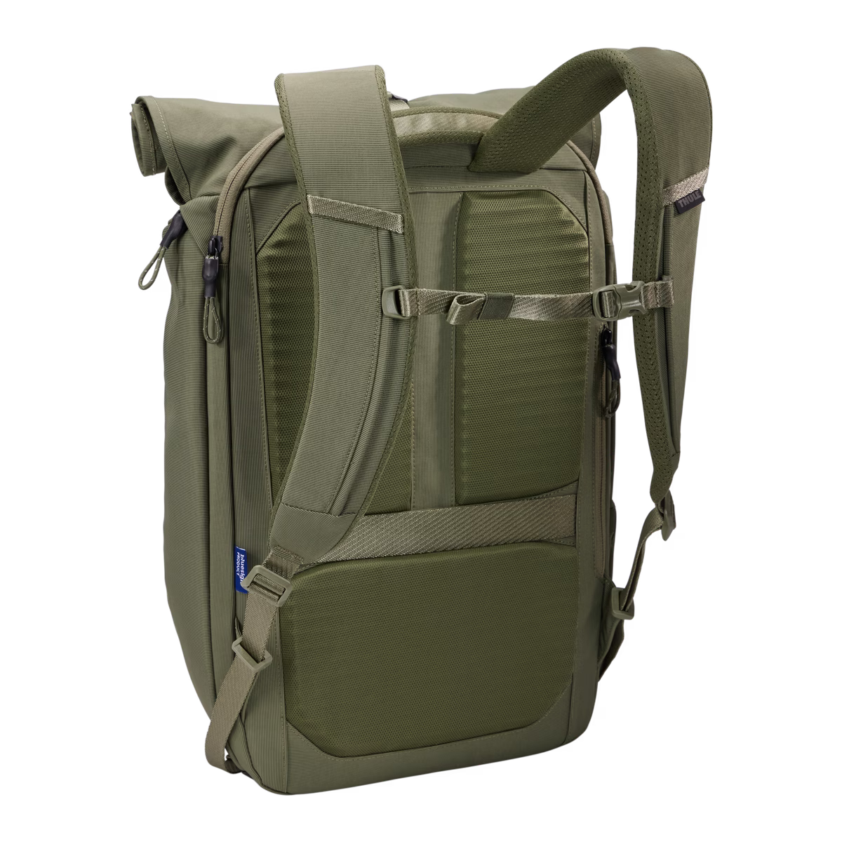 Bolso Paramount Thule, mochila urbana Thule, bolso impermeable, mochila con cierre enrollable, bolso para ciclistas, accesorios Thule, mochila sostenible, mochila con bluesign, bolso versátil Thule, mochila resistente al agua