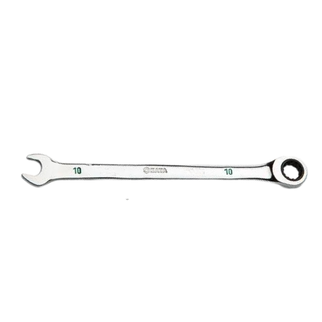 llave combinada con ratchet 10mm, llave sata 10mm, llave de matraca sata, herramienta mecánica 10mm, llave combinada 72 dientes, llave cromo vanadio, llave boca fija y estriada, llave profesional automotriz, herramientas SATA, llave para espacios reducidos, llave anticorrosiva, llave combinada de precisión