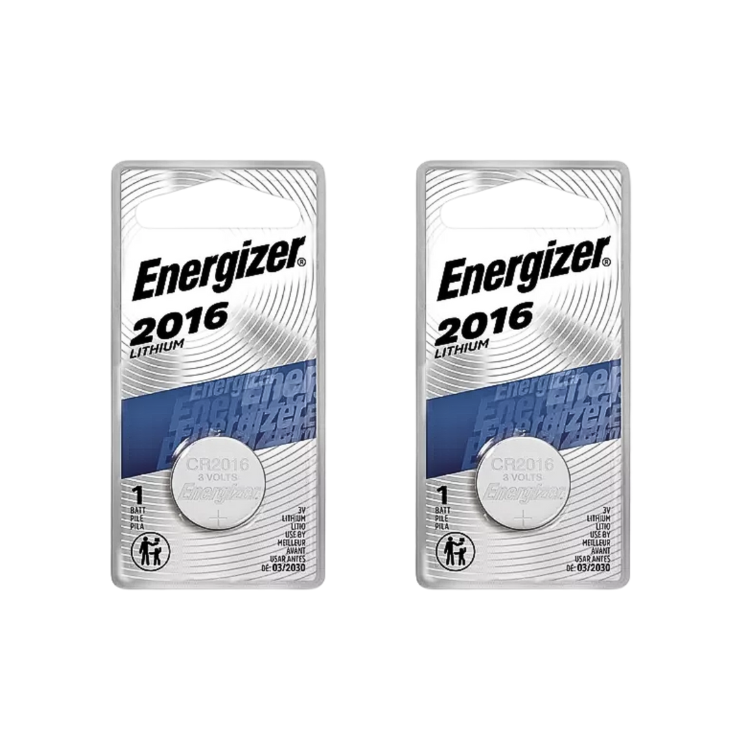 Pila de litio Energizer 2016. Ideal para controles de carro. Larga duración, alto rendimiento y confiabilidad en temperaturas extremas. ¡Energía segura!