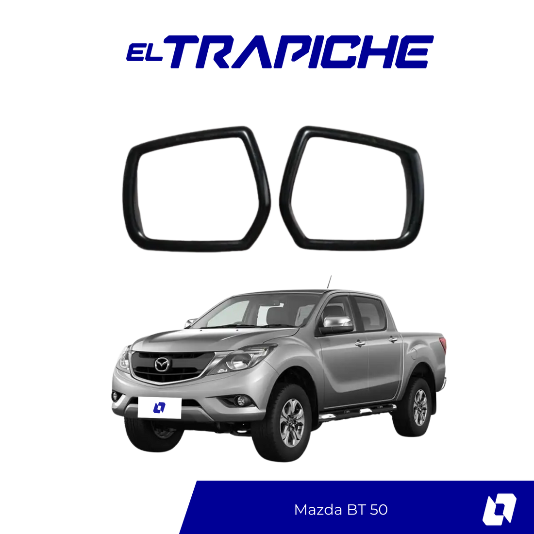 Seguro antirrobo para espejos Mazda BT 50. Protección eficaz, fácil instalación y sin alterar el diseño del retrovisor original.